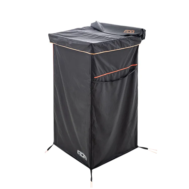 Campamento de tienda de campaña con ducha al aire libre portátil instantáneo